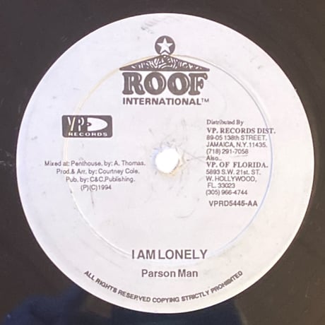 REAL THING / I AM LONELY / JIGSY KING & TONY CURTIS / PARSON MAN (12インチレコード)