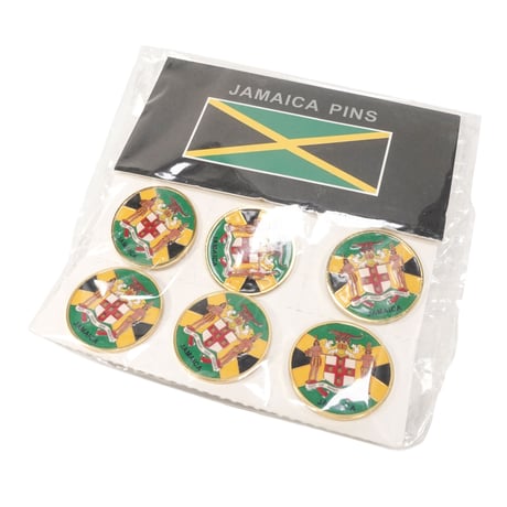 ジャマイカ直輸入　"JAMAICA国章"　デッドストック ピンバッチ〈数量限定〉