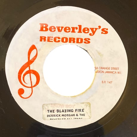 THE BLAZING FIRE / DERRICK MORGAN (7インチレコード)