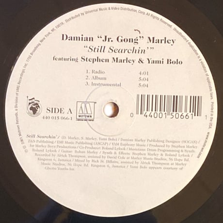 STILL SERCHING / MORE JUSTICE / IT WAS WRITTEN / DAMIAN "JR.GONG" MARLEY (12インチレコード)