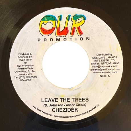 LEAVE THE TREES / CHEZIDEK (7インチレコード)