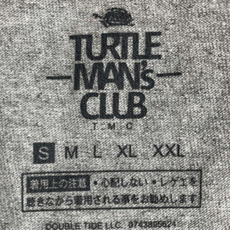 TURTLE MAN's CLUB "TMC復刻デザイン T-SHIRTS"  GOLD YELLOW