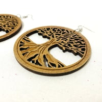 ⚪︎JA直輸入 ピアス Tree 茶
