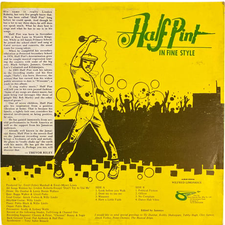 IN FINE STYLE / HALF PINT (LPレコード)