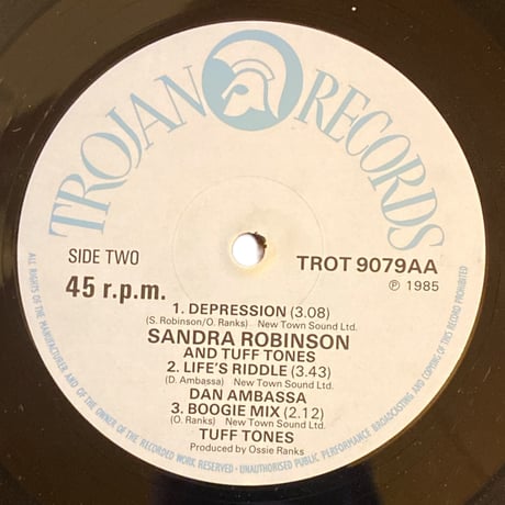 SENSI FOR SALE / DEPRESSION / LIFE'S RIDDLE / SANDRA ROBINSON (12インチレコード)