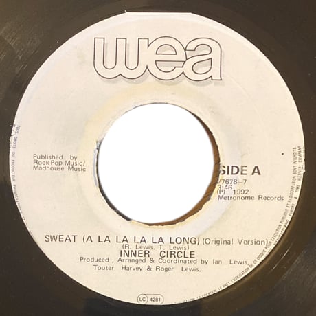 SWEAT (A LA LA LA LA LONG) / BAD BOYS / INNER CIRCLE (7インチレコード)