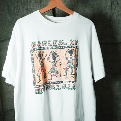 USED "HARLEM.NY.USA" AFRICAN VIBES T-shirts