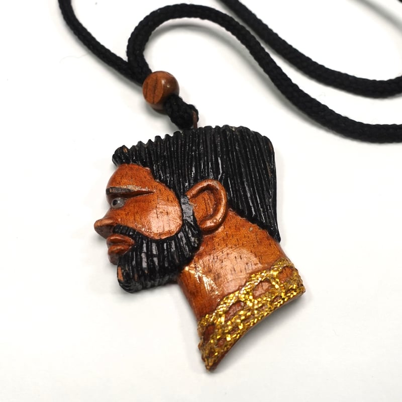 【MK】吾郎作一点物ネックレス 一点物！96年製！J.Dunbar ジャマイカハンドメイド！木彫りネックレス
