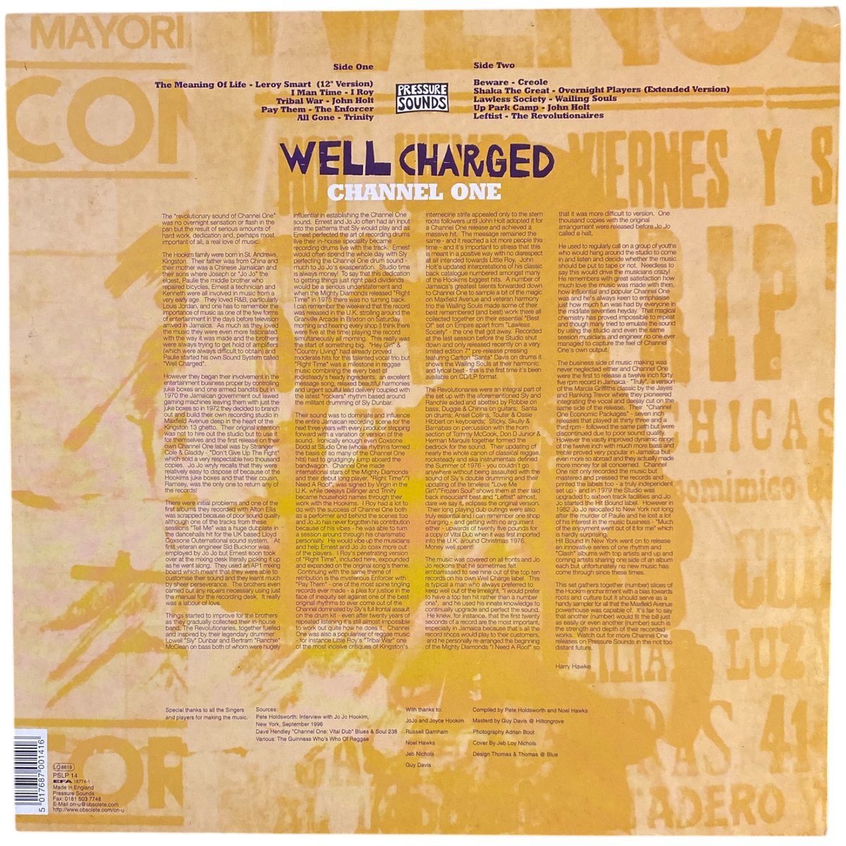 WELL CHARGED CHANNEL ONE / VA (LPレコード) | レゲエとジャ