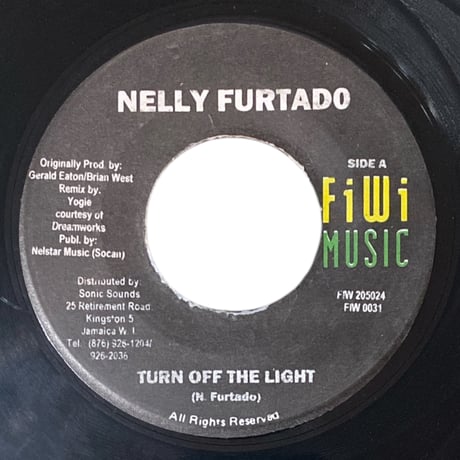 TURN OFF THE LIGHT / NELLY FURTADO (7インチレコード)