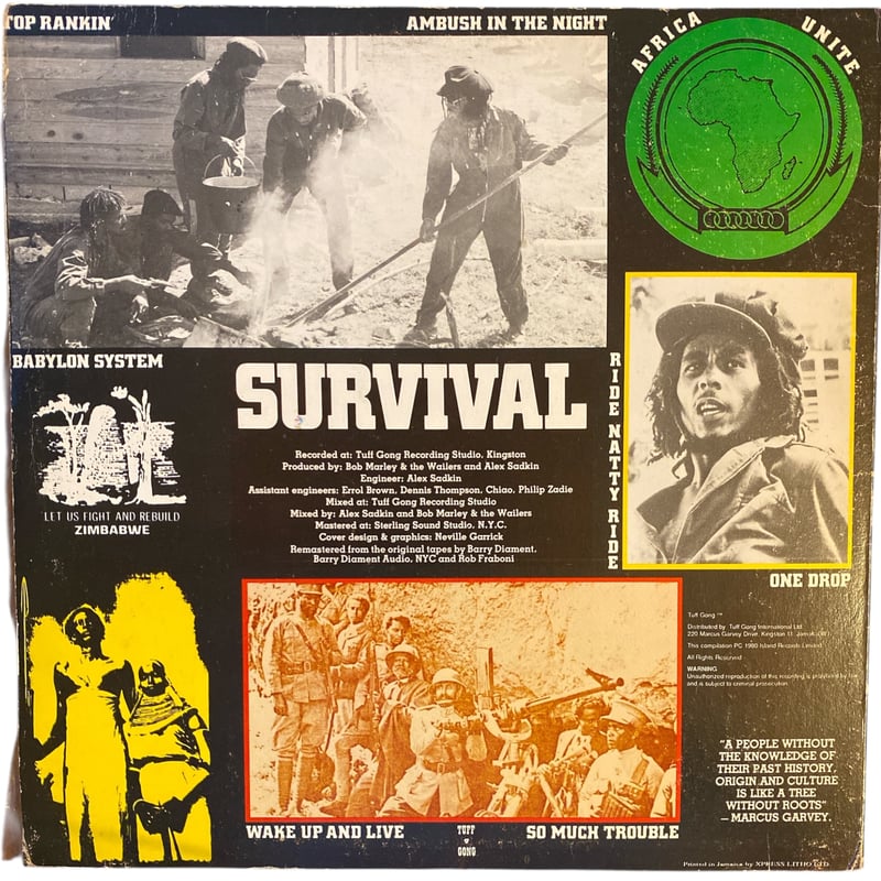 ジャマイカオリジナルLP Survival / Bob Marley & TW Bob Marley & The Wailers - Survival[LP] - Amazon.com Music