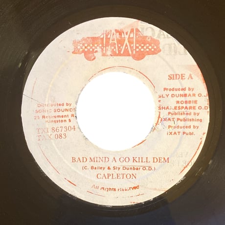 BAD MIND A GO KILL DEM / CAPLETON (7インチレコード)