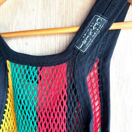 UK直輸入！数量限定！CRYSTAL 　網シャツ 　RASTA