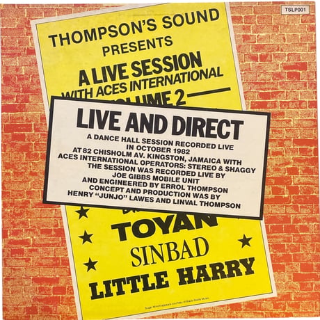 THOMPSON'S SOUND PRESENTS LIVE AND DIRECT / VA (LPレコード)