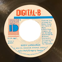 BODY LOUNGUAGE / JOHN HOLT & GREGORY ISAACS (7インチレコード)