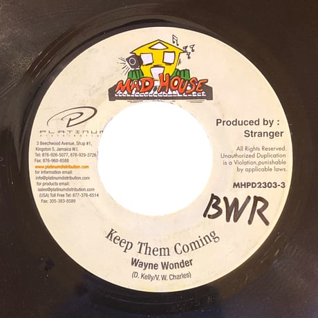 KEEP THEM COMING / WAYNE WONDER (7インチレコード)