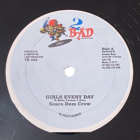 GIRLS EVERY DAY / SCARE DEM CREW (12インチレコード)