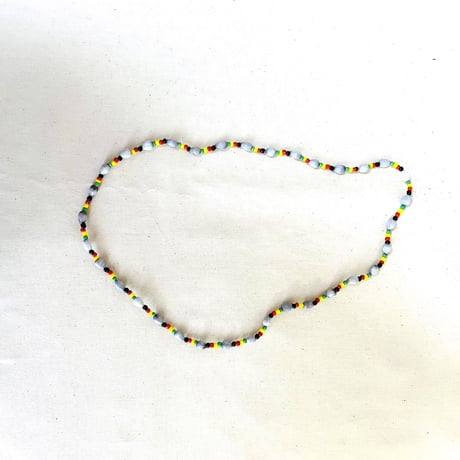 ⚪︎JA直輸入　necklace natural  white×rasta