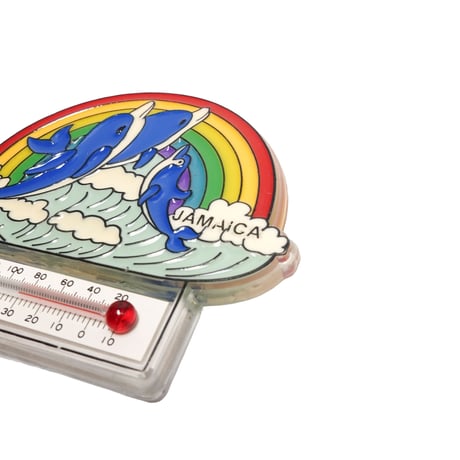 ジャマイカ直輸入　"THREE DOLPHIN" デッドストック 温度計マグネット〈1点限定〉