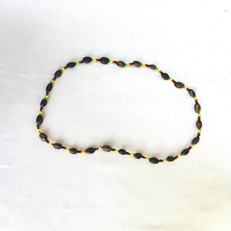 ⚪︎JA直輸入　necklace natural  black×rasta