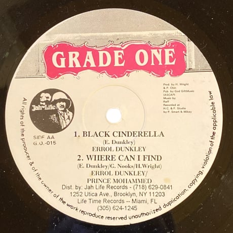 RINSE THEM OUT - PAD ANTHONY / BLACK CINDERELLA - ERROL DUNKLEY (12インチレコード)