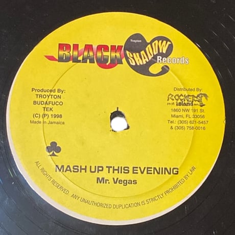 WAR DEM COME FI START - CHUCK FENDER / MASH UP THIS EVENING - MR.VEGAS (12インチレコード)