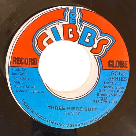 THREE PIECE SUIT / TRINITY (7インチレコード)