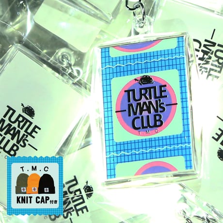 TURTLE MAN'S CLUB KEYRING [コンドーム入り]KNIT CAP付き