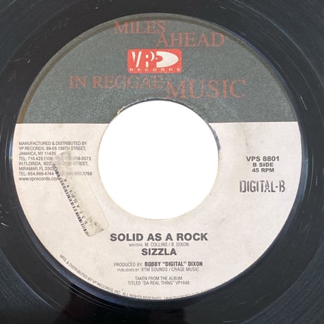 再入荷！THANK U MAMA / SOLID AS A ROCK / SIZZLA (7インチレコード)
