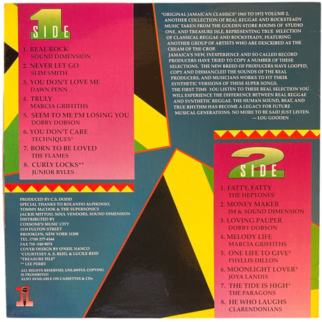 ORIGINAL JAMAICAN CLASSICS / VA (LPレコード)