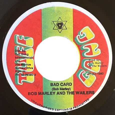 BAD CARD / BOB MARLEY & THE WAILERS (7インチレコード)