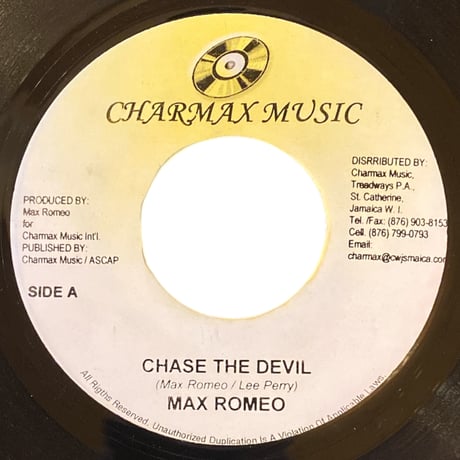 CHASE THE DEVIL / MAX ROMEO (7インチレコード)
