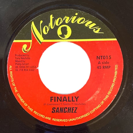 FINALLY / SANCHEZ (7インチレコード)