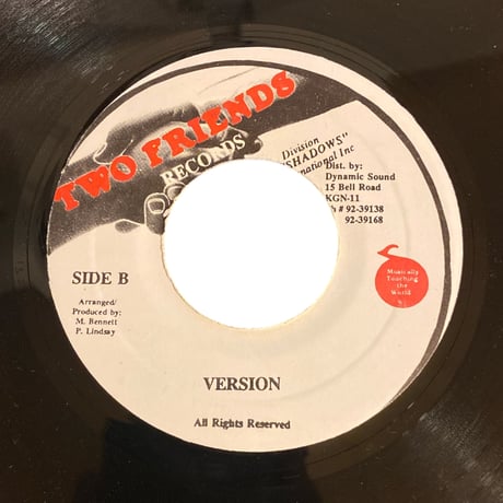 GIRLS YOU CAN'T DO / BUNNY GENERAL & BRIAN & TONY GOLD (7インチレコード)