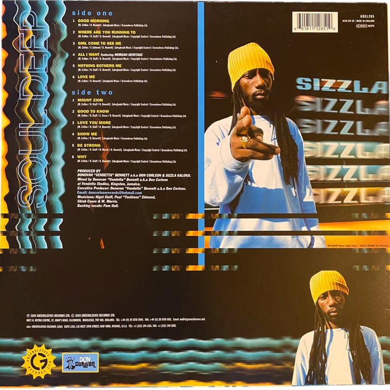SOUL DEEP / SIZZLA (LPレコード) | レゲエとジャマイカグッズ！TURT