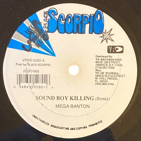 SOUND BOY KILLING / MEGA BANTON (12インチレコード)