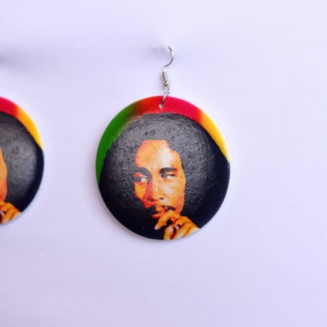 ⚪︎JA直輸入　ピアスBob Marley A
