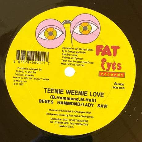 TEENIE WEENIE LOVE / BERE HAMMOND & LADY SAW (12インチレコード)