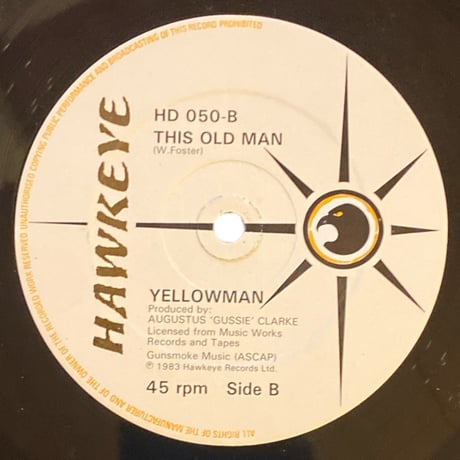 RUB-A-DUB PARTNER / THIS OLD MAN / YELLOW MAN (12インチレコード)