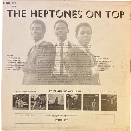 ON TOP / THE HEPTONES (LPレコード)