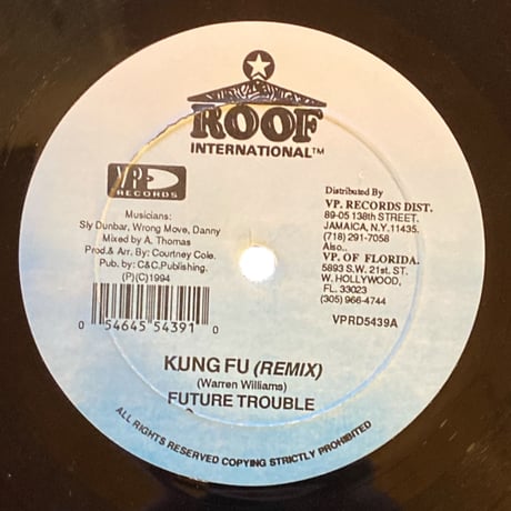 KUNG FU(REMIX) / GAL A TEK / FUTURE TROUBLE (12インチレコード)