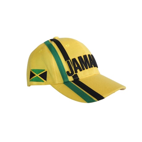 JA直輸入 JAMAICA CAP stripe/ Yellow