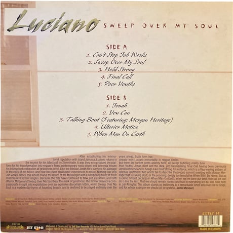 SWEEP OVER MY SOUL / LUCIANO (LPレコード)
