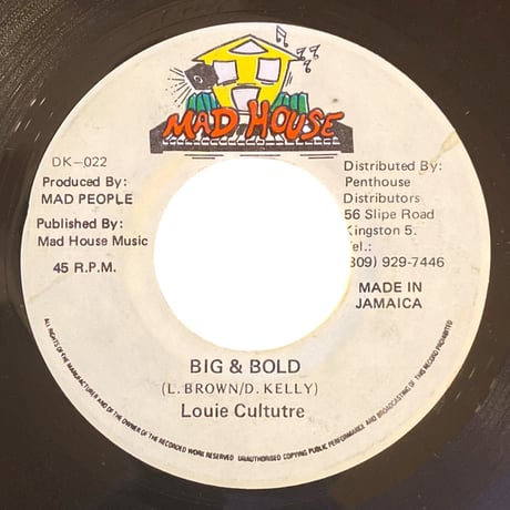 BIG & BOLD / LOUIE CULTURE (7インチレコード)