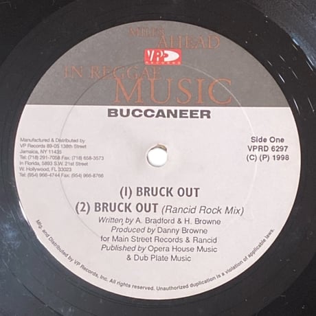 BRUCK OUT / EVERYTHING TO ME ft.THE ITALEE / BUCCANEER (12インチレコード)
