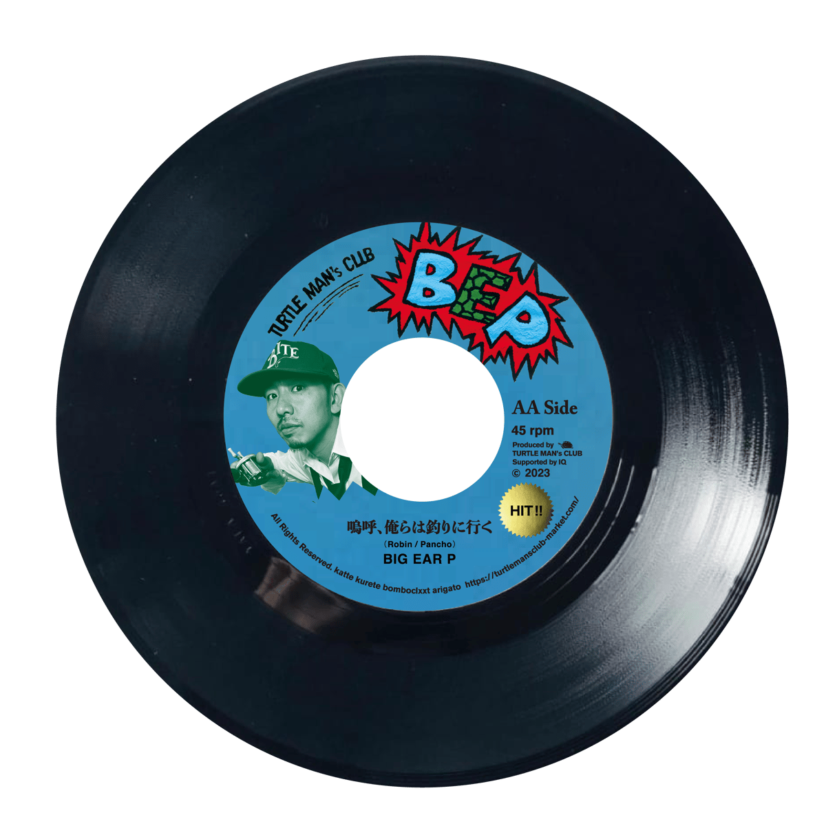 PANCHO aka BIG EAR P「STAY STRONG（A）嗚呼、俺らは釣りに行く （AA）」 7inch RECORD