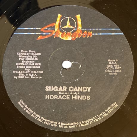 SUGAR CANDY / HORACE HINDS (HORACE ANDY) (12インチレコード)