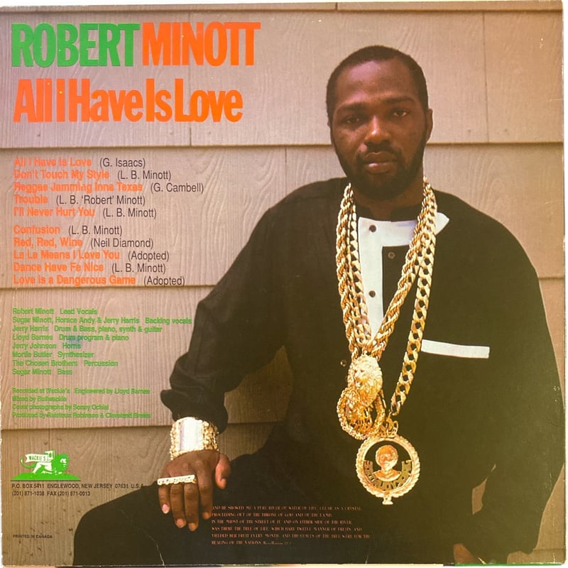 米LP Robert Minott All I Have Is Love WACKIESLP2739 Wackies /00260 ALL I HAVE IS LOVE + LOVE BREEZE ⬥Robert Minott & Jerry