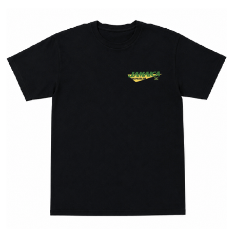 TURTLE MAN's CLUB "TEAM JAMAICA" T-Shirts（BLACK/ASH）