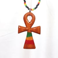 ⚪︎JA直輸入　Wood Ankh Necklace